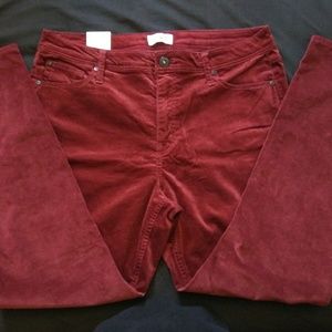 Ev1 velvet high rise skinny pants